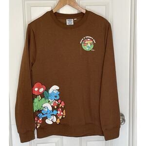 Brown Smurfs Graphic Sweatshirt